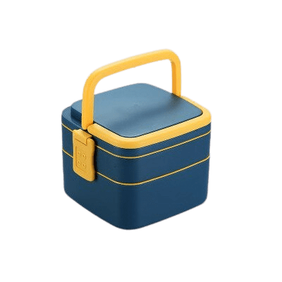 Lunch Box Bento Carré Bleu