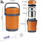 box heater USB dimension orange