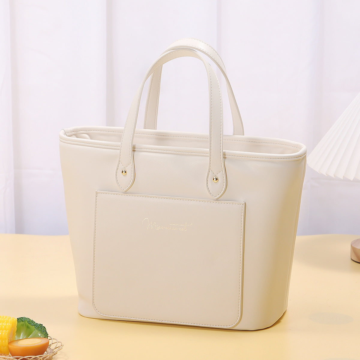 handbag isotherm white leather