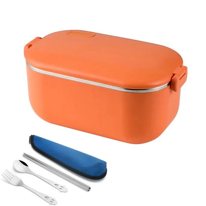 lunch box heating car orange