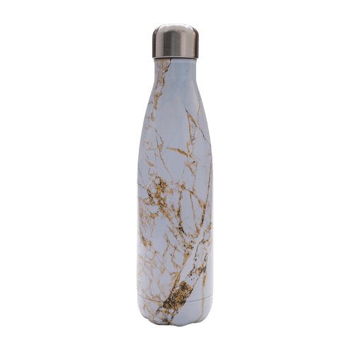insulated Stainless Steel Water Bottle golden marble