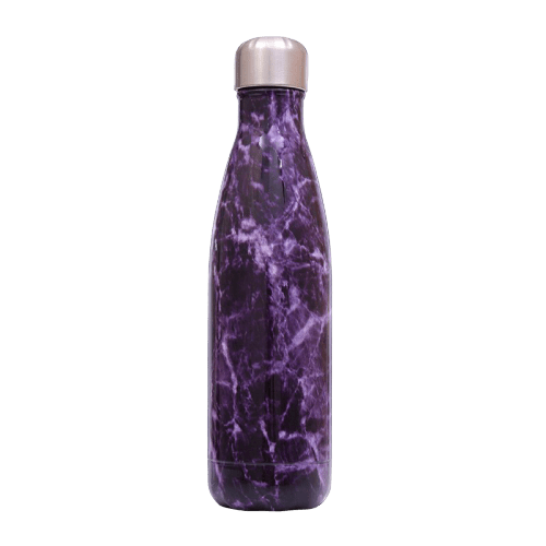 insulated Stainless Steel Water Bottle purple marble