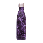 insulated Stainless Steel Water Bottle purple marble