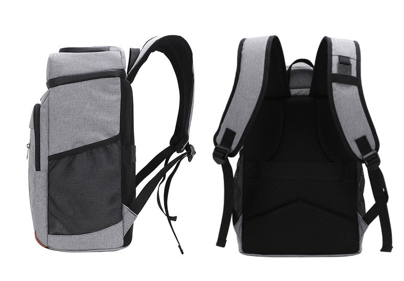 backpack isothermal meal grey side