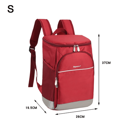 backpack isothermal thermos red 18L