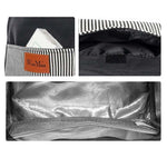 bag isothermal meal black stripe details