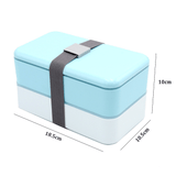 bento lunch box blue sizes