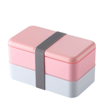 bento lunch box compartimental pink