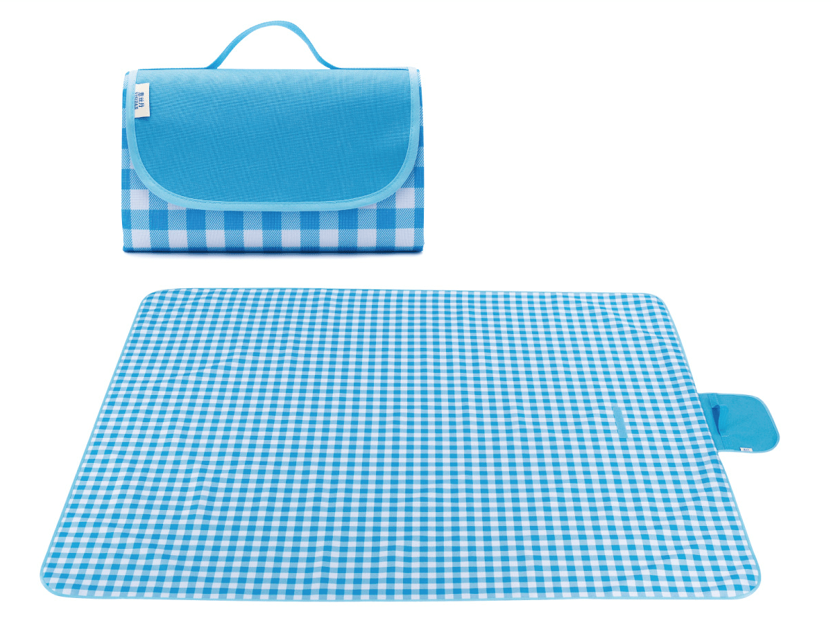 blanket picnic waterproof blue carpet