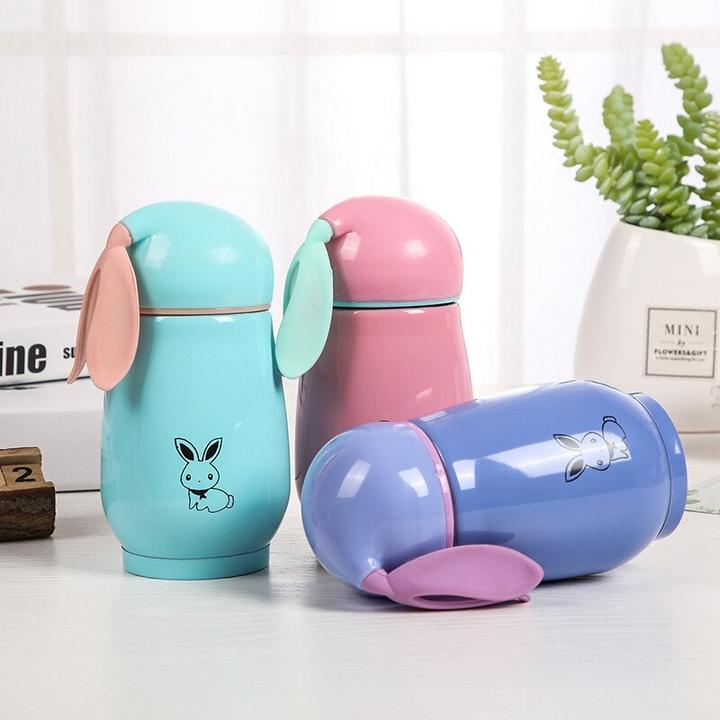 Stainless Steel Botle Cute Rabbits