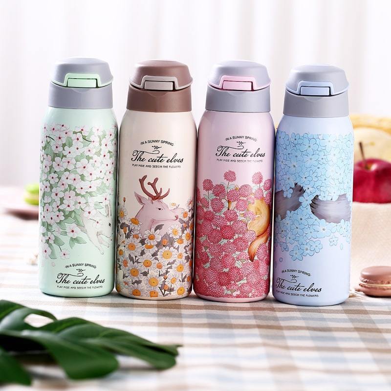 Stainless Steel Water bottle Green Nature