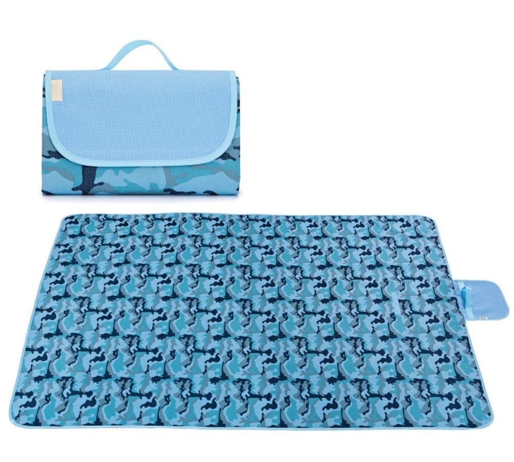 carpet pic nic camouflage blue