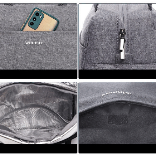 cooler bag grey details