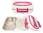 Heated pink lunch box