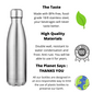 Stainless Steel Water Bottle Banana Tree Leaf
