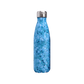 insulated stainless steel water bottle blue petals pattern - metal bottle blue petals