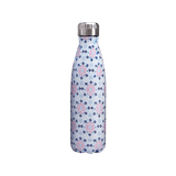 insulated stainless steel water bottle flowered mosaic pattern - metal bottle flowers