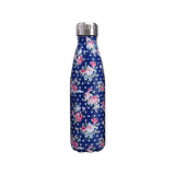 insulated stainless steel water bottle flowers of rose bushes pattern - metal bottle flowers of rose bushes