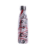 insulated stainless steel water bottle japanese art pattern - metal bottle