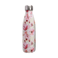 insulated stainless steel water bottle light pink flowers pattern - metal bottle pink flowers