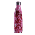 insulated stainless steel water bottle red and pink paint pattern - metal bottle red and pink