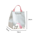 Lunch Bag Green Unicorn
