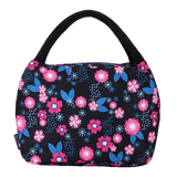 lunch bag isotherm pink flowers