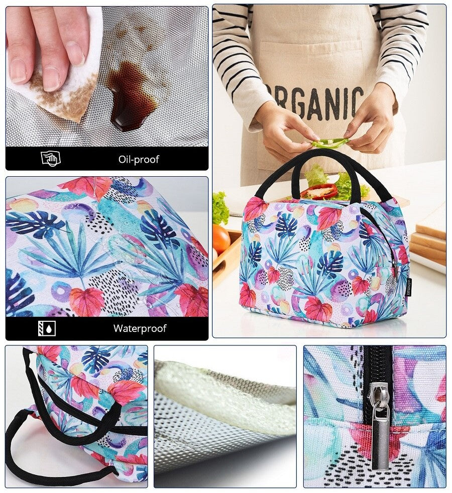 lunch bag isothermal spring tropical