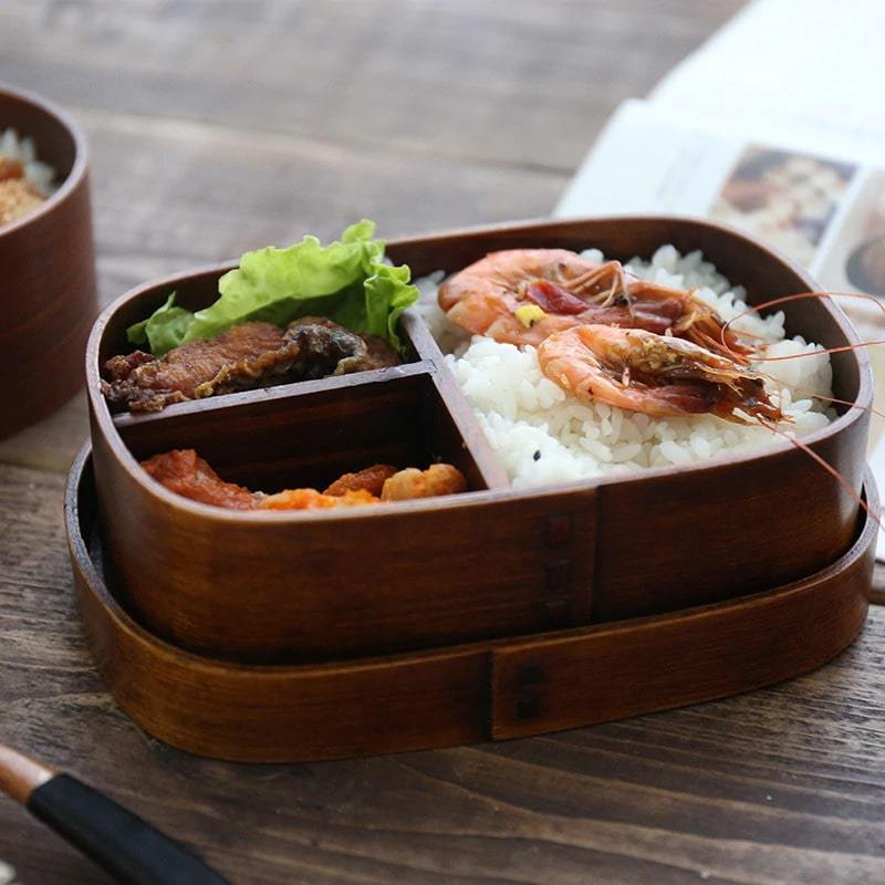 Lunch Box Japanese Wood