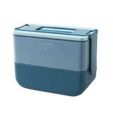 Lunch box isotherme bateau bleu deux etages