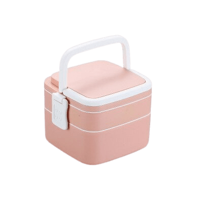 bento isotherme carre rose