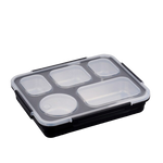 lunch box isotherme cinq compartiments noir
