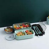lunch-box-compartments-green-inox-polpropylene