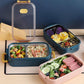 lunch box confort bleu et rose avec repas sain