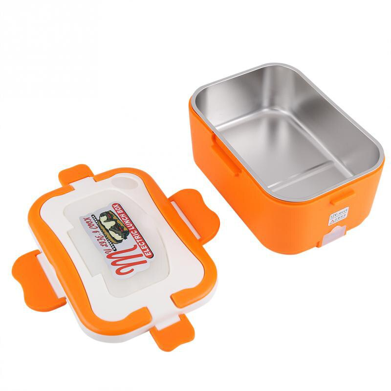 lunch box electric heater orange car truck