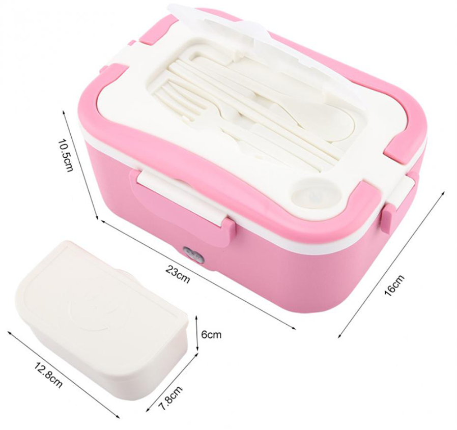 lunch box heating car truck Pink