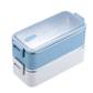 lunch box isotherme inox bleue et blanche