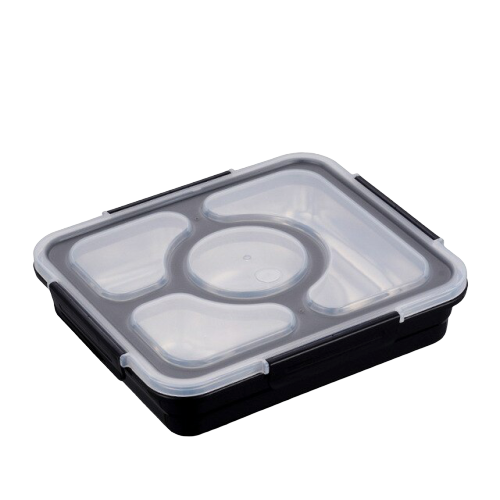 lunch box quatre compartiments noir