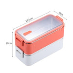 dimensions lunch box rose et blanche isotherme