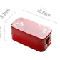 dimension lunch box japonaise rouge