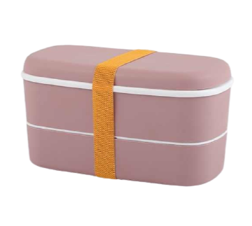 Lunch box isotherme rose avec 2 compartiments