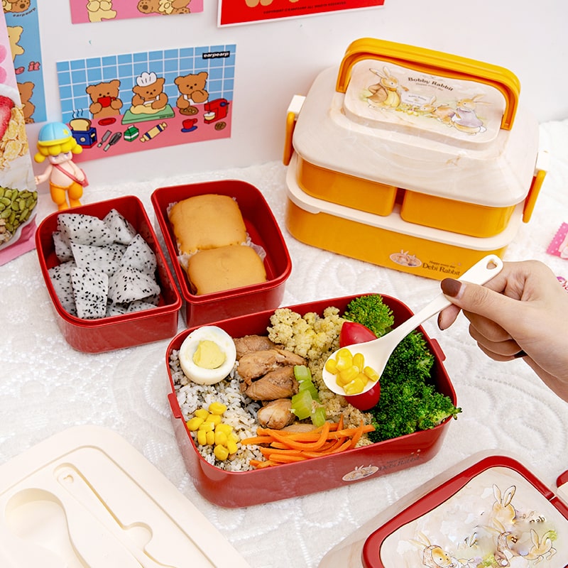 lunch-box-red-children-rabbit-healthy