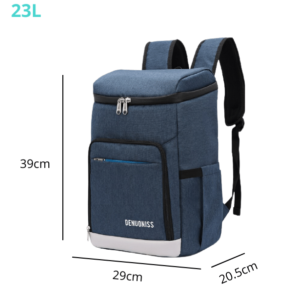 Sac à dos compartiments glacière bleu 23L