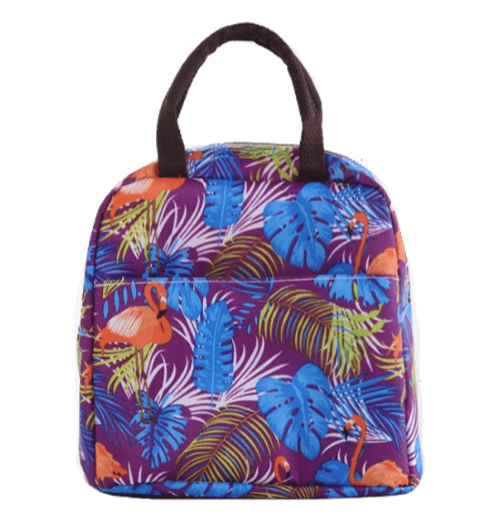 Lunch Bag Colorful Flamingos