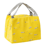 sac isotherme pour repas jaune motif ananas