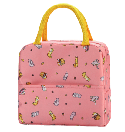 Lunch Bag Cute Cats Pink