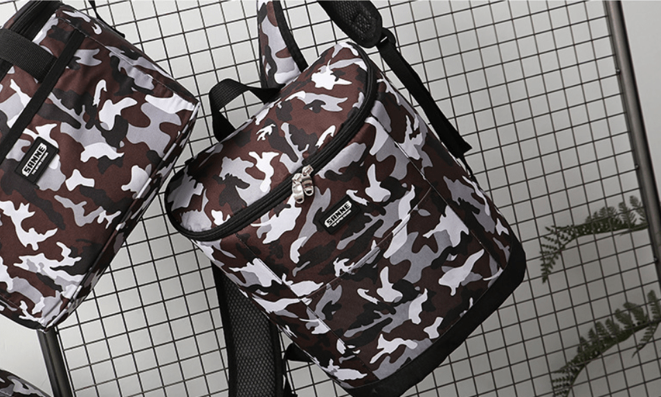 small backpack glasses camouflage