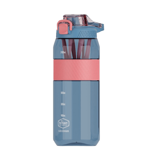 sports bottle blue pink