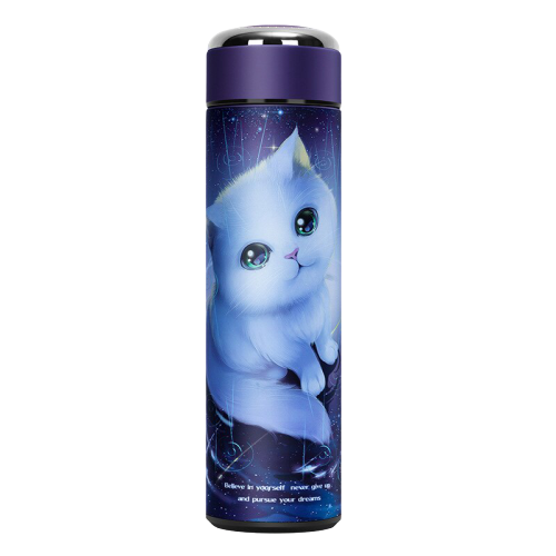insulated Stainless Steel Water Bottle celestial cat