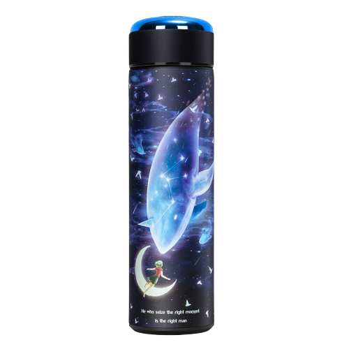 insulated Stainless Steel Water Bottle celestial whale